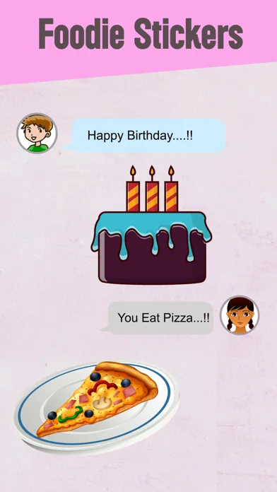 صور Foodie Stickers Fun