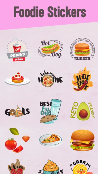 صور Foodie Stickers Fun