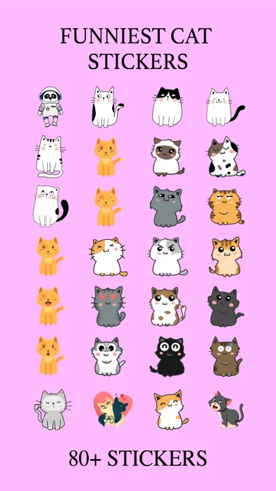 Funniest Cat Stickers Screenshots