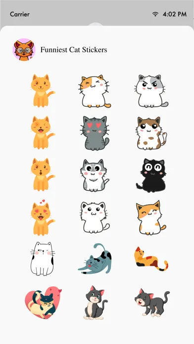 Funniest Cat Stickers Screenshots