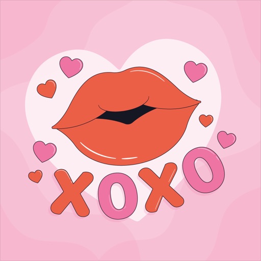 Heart and Kiss Stickers