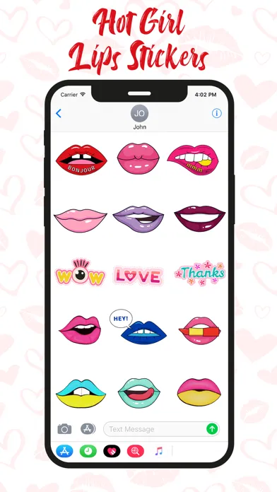 صور Hot Girl Lips Sticker