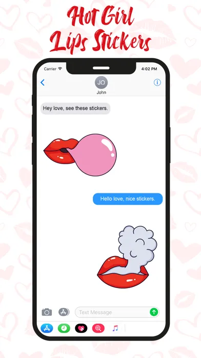 صور Hot Girl Lips Sticker