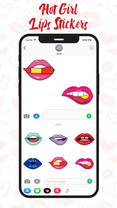 صور Hot Girl Lips Sticker