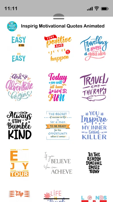 Tangkapan layar Inspiring Motivational Quotes