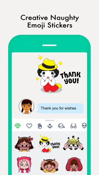 Naughty Girl Stickers سکرین شاٹس