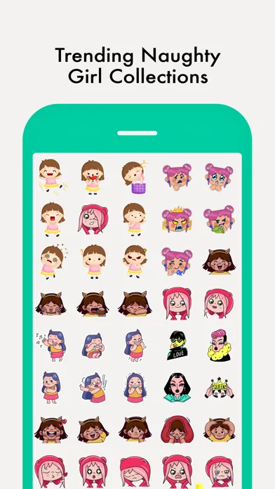 Naughty Girl Stickers سکرین شاٹس