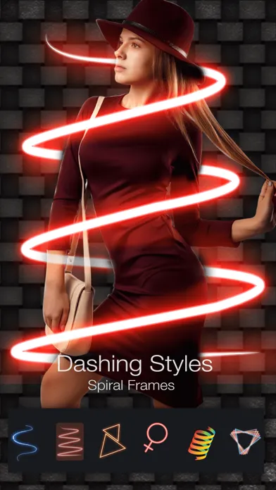 3D Neon Spiral Photo Editor Fx 스크린샷
