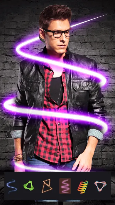 3D Neon Spiral Photo Editor Fx 스크린샷