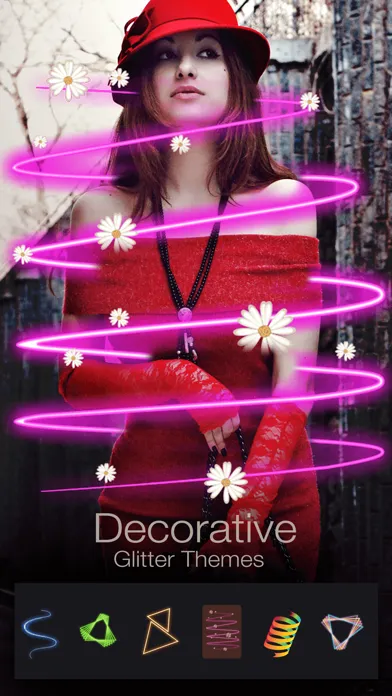 3D Neon Spiral Photo Editor Fx 스크린샷