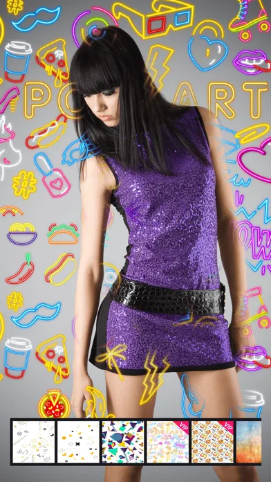 3D Neon Spiral Photo Editor Fx 스크린샷