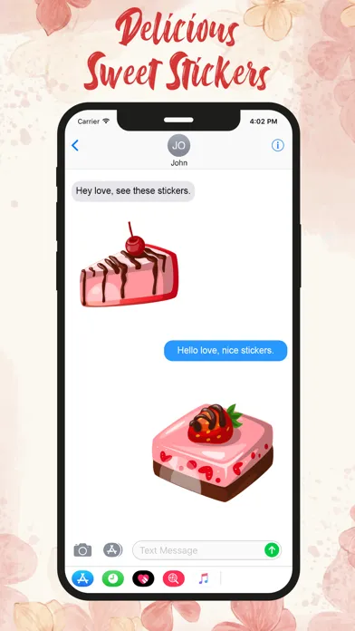 Capturas de tela do Delicious Sweet Stickers