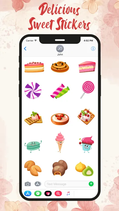 Capturas de tela do Delicious Sweet Stickers