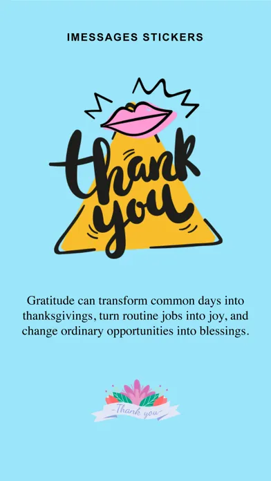 Thank you Greetings Stickers Screenshots