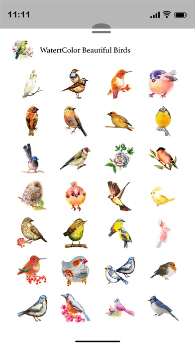 صور Watercolor Beautiful Birds