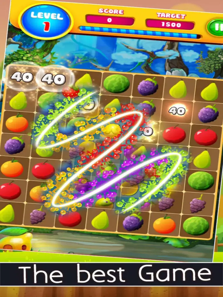 Screenshot di Amazing Fruit Boom Collect - Fruit Match 3 Edition iPad 