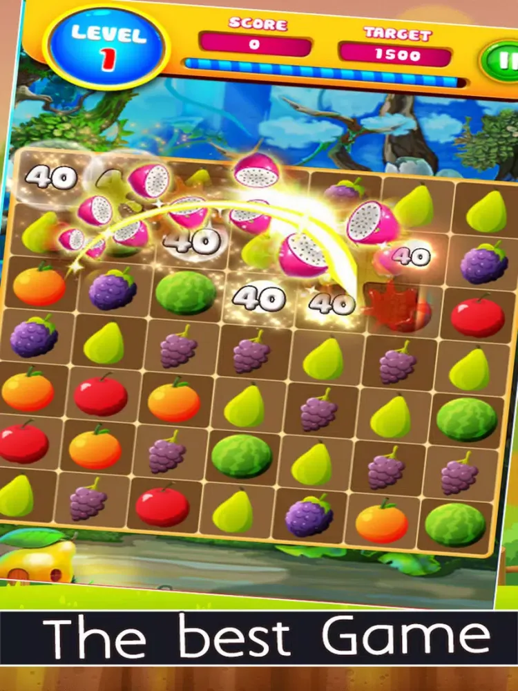 Screenshot di Amazing Fruit Boom Collect - Fruit Match 3 Edition iPad 