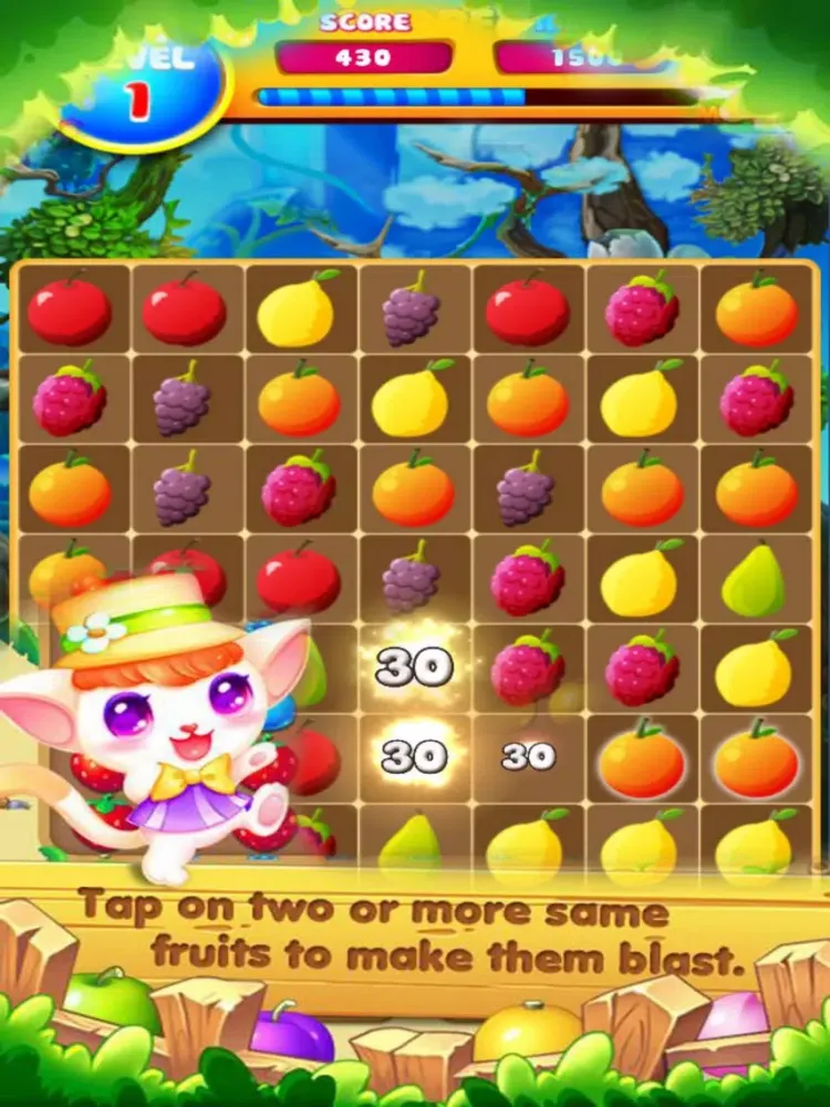 Fruit Combos Blash - Line Garden iPad  سکرین شاٹس