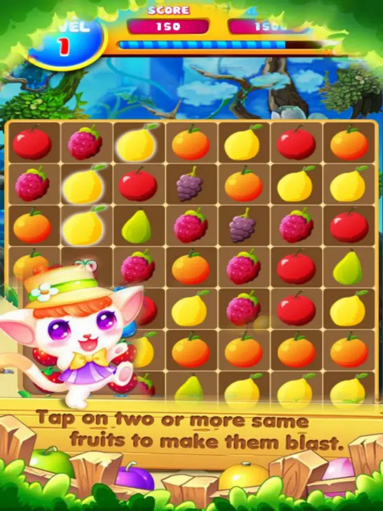 Fruit Combos Blash - Line Garden iPad  سکرین شاٹس