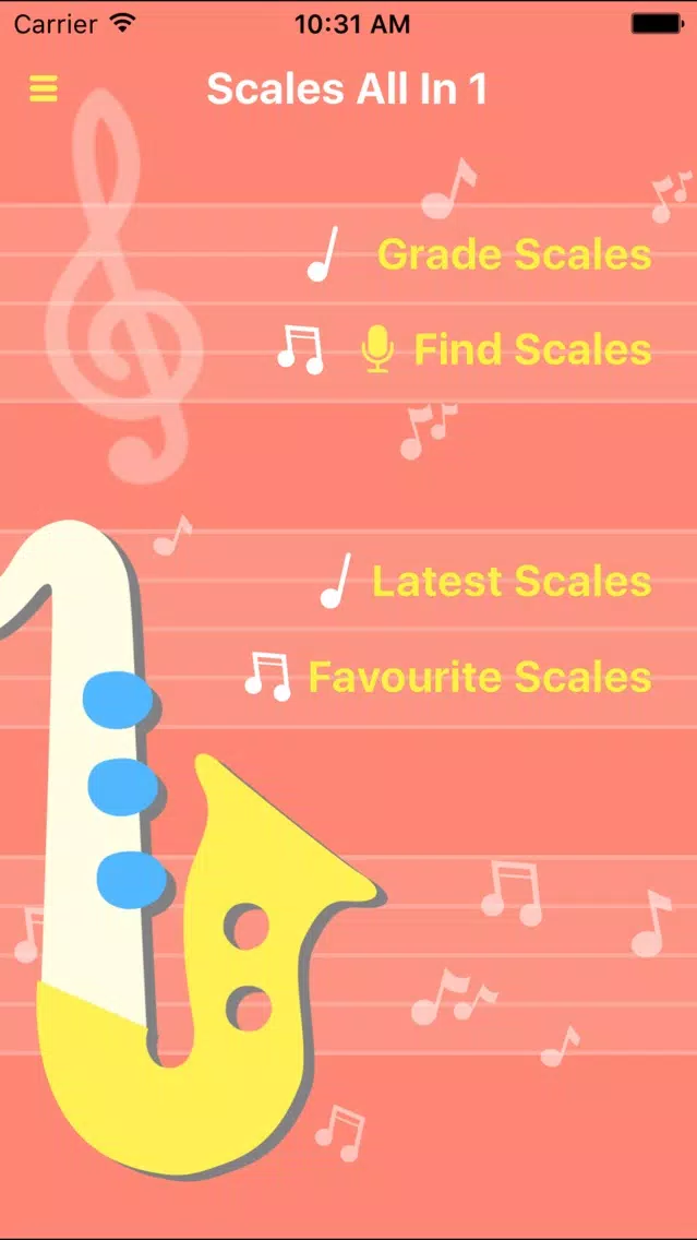 Captures d'écran de Saxophone Scales All In 1 (Grade2)