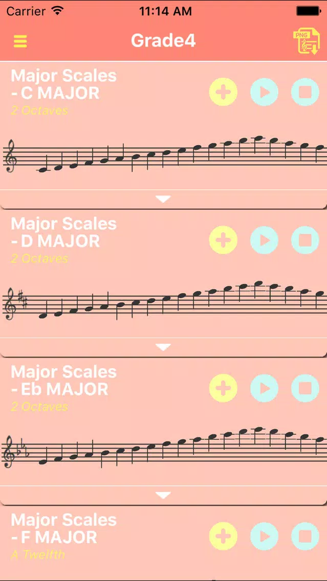 Saxophone Scales All In 1 (Grade4)应用截图
