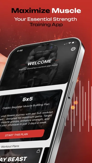 Tangkapan skrin 5x5 Workout – Strong Lift Plan
