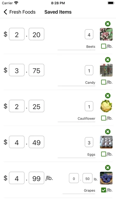 Capturas de tela do Price It