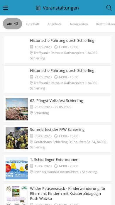 Ảnh chụp màn hình của Schierlinger App