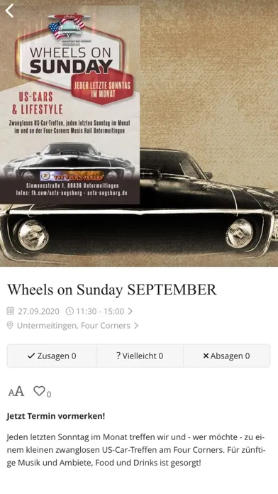 ACFA APP Screenshots