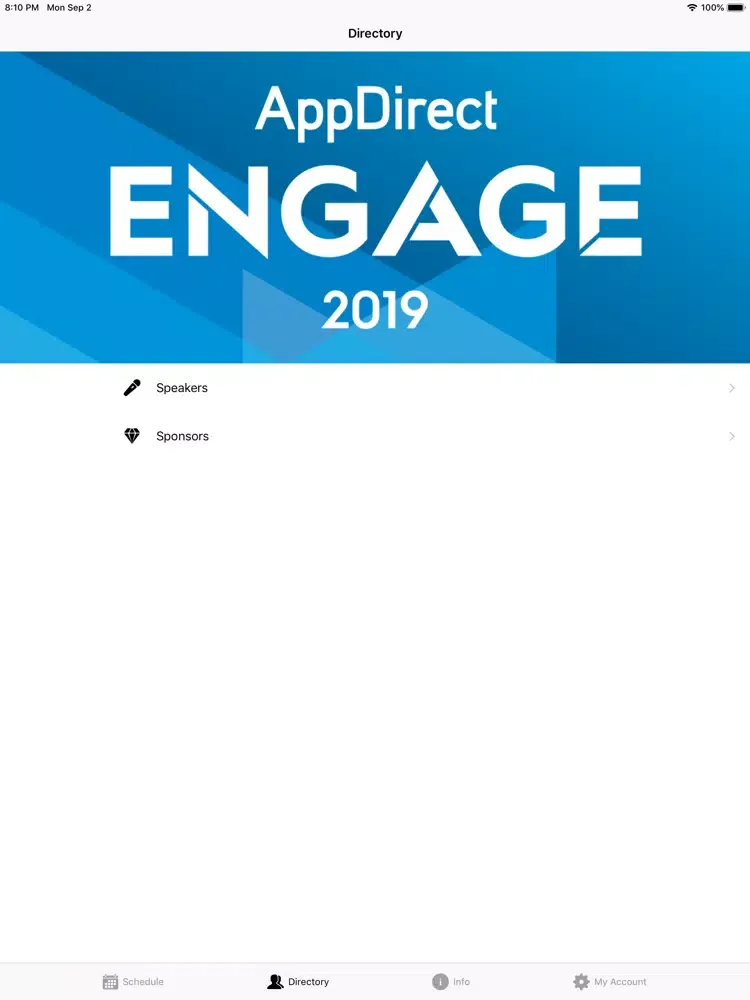 Engage 19 iPad  스크린샷