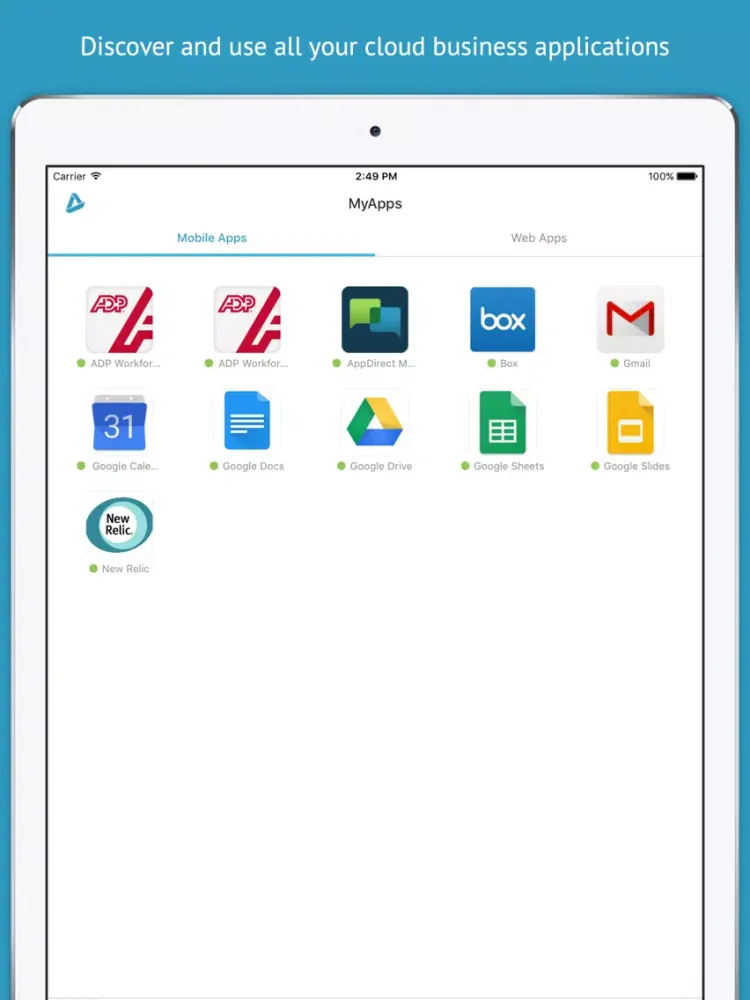 AppDirect MyApps iPad 應用截圖