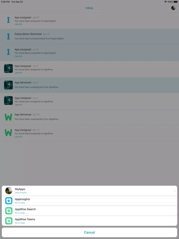 AppDirect MyApps iPad 應用截圖