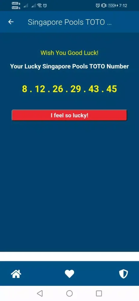 4D Generator: Singapore Pools Screenshots