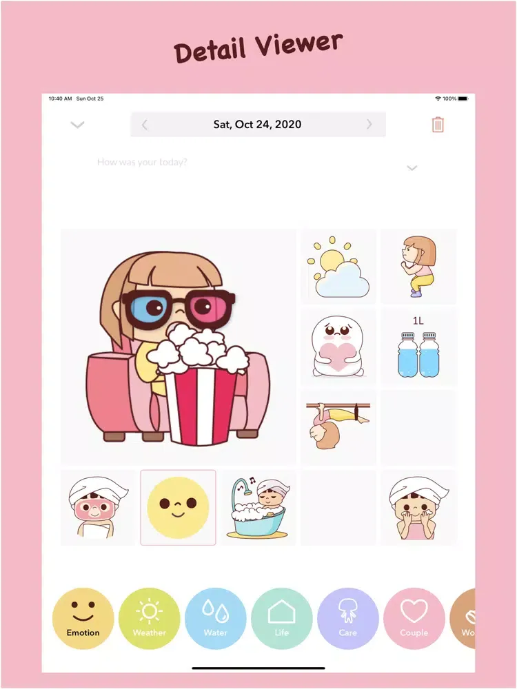 Sticker Diary iPad  Screenshots
