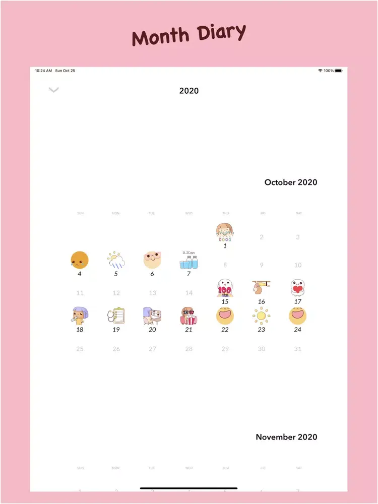 Sticker Diary iPad  Screenshots