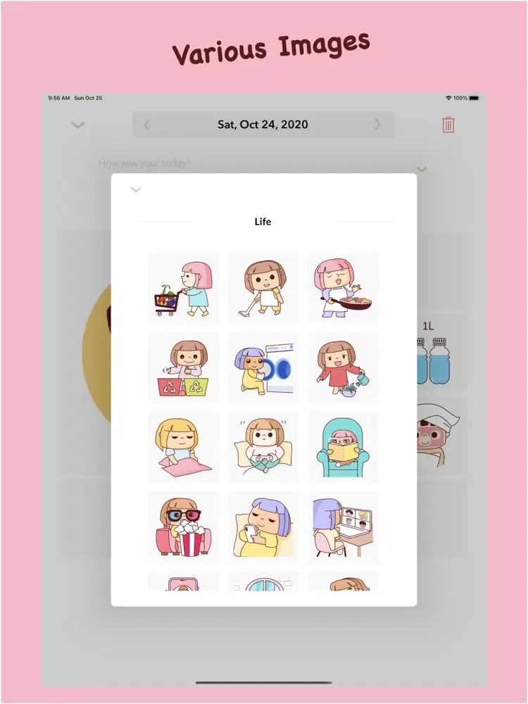 Sticker Diary iPad  Screenshots
