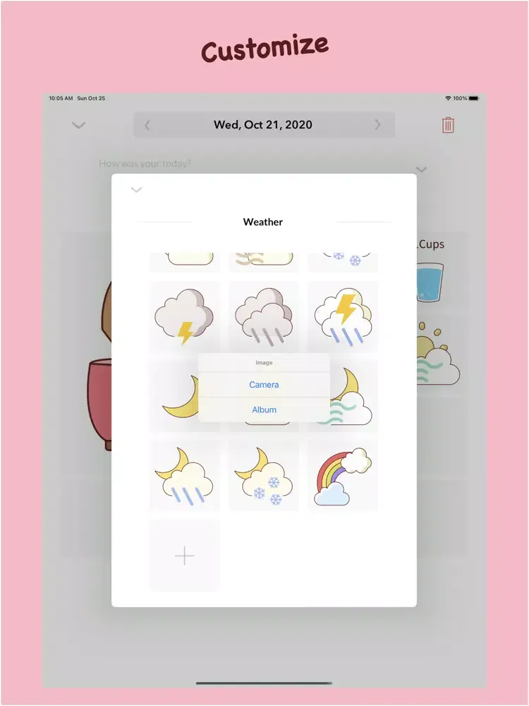 Sticker Diary iPad  Screenshots