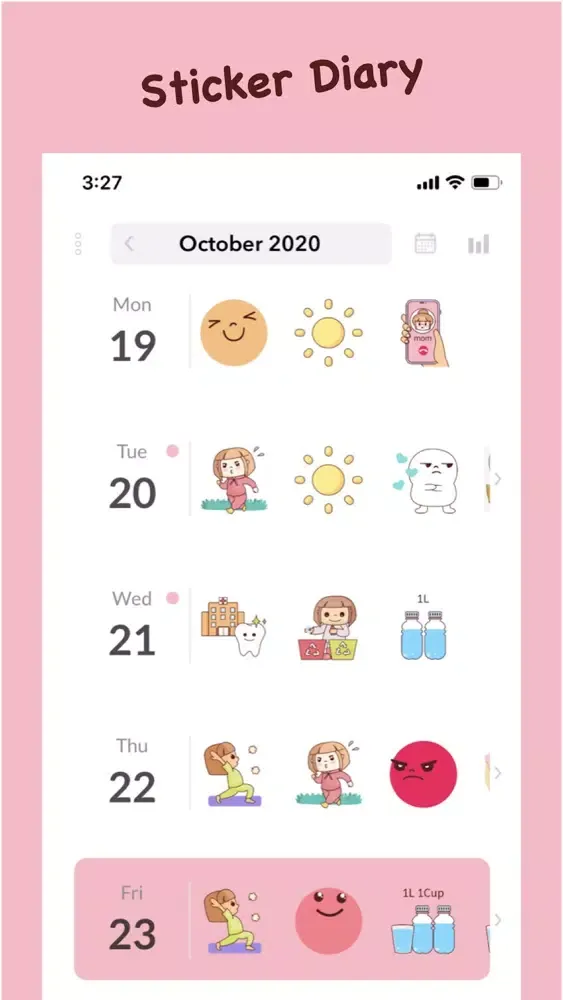 Sticker Diary Screenshots
