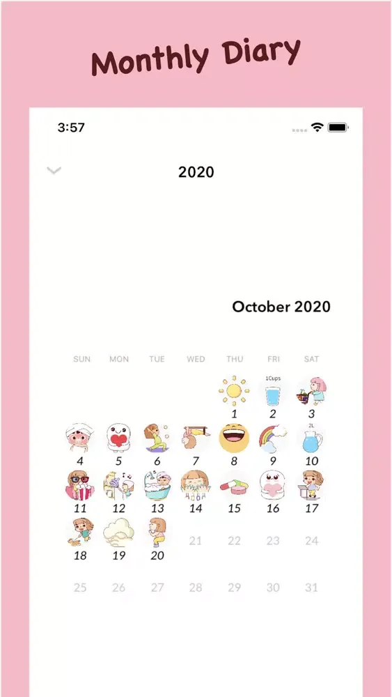 Sticker Diary Screenshots