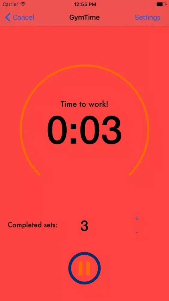 Capturas de tela do GymTime - Time your rest periods at the gym!