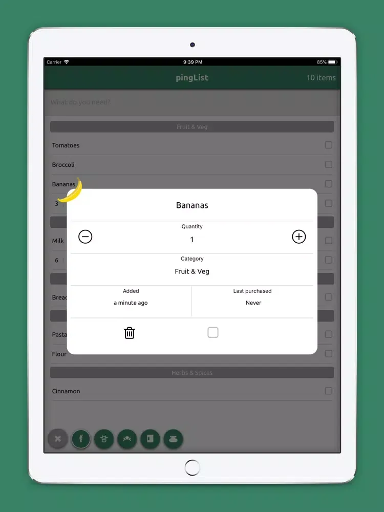 pingList iPad  سکرین شاٹس