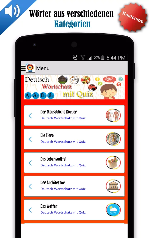 Deutsch lernen - 10.000 Wörter Screenshots
