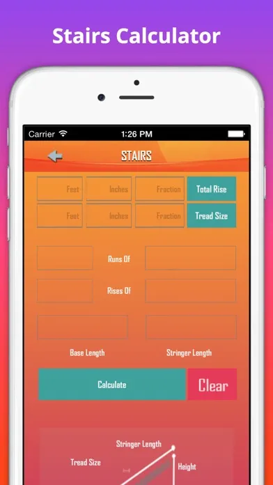 Tangkapan layar Builder Calculator: Measurement of Concrete, Stair, Square for Construction Free