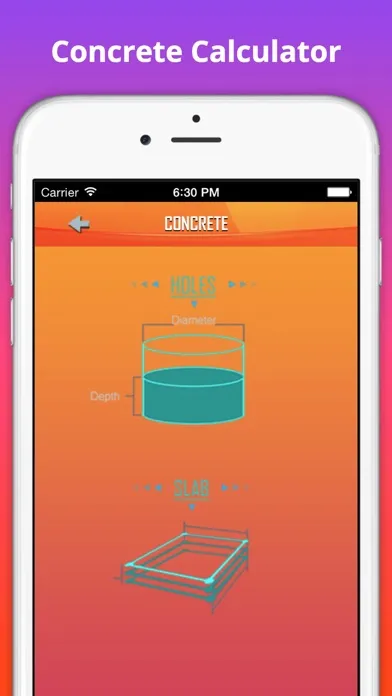 Tangkapan layar Builder Calculator: Measurement of Concrete, Stair, Square for Construction Free