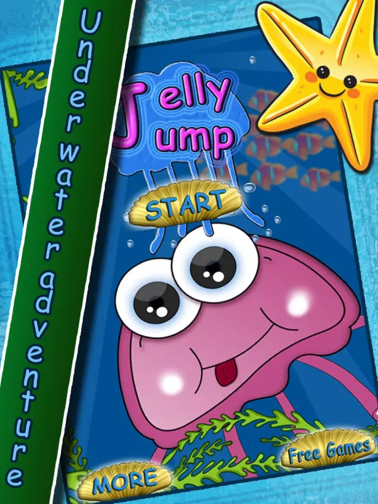 Capturas de tela do A Jelly Jump Free - Start with Bouncy Jellyfish iPad 