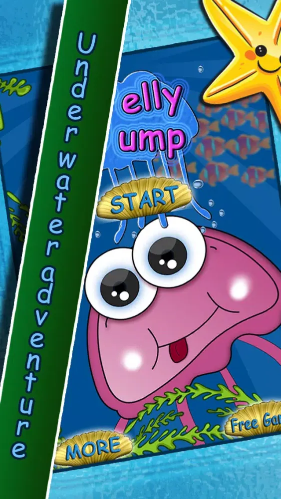 Capturas de tela do A Jelly Jump Free - Start with Bouncy Jellyfish