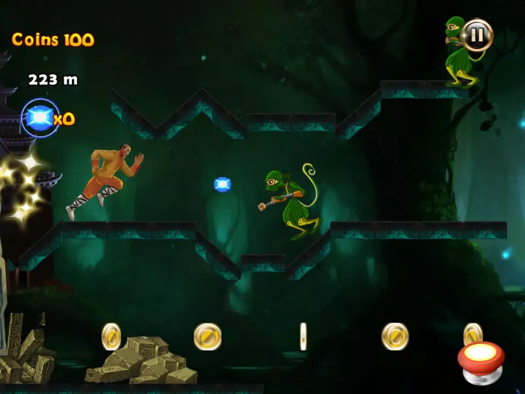 Amateur Warrior In Gravity Defying Siege - Free Martial Arts Running and Fighting Game iPad  Ekran Görüntüleri