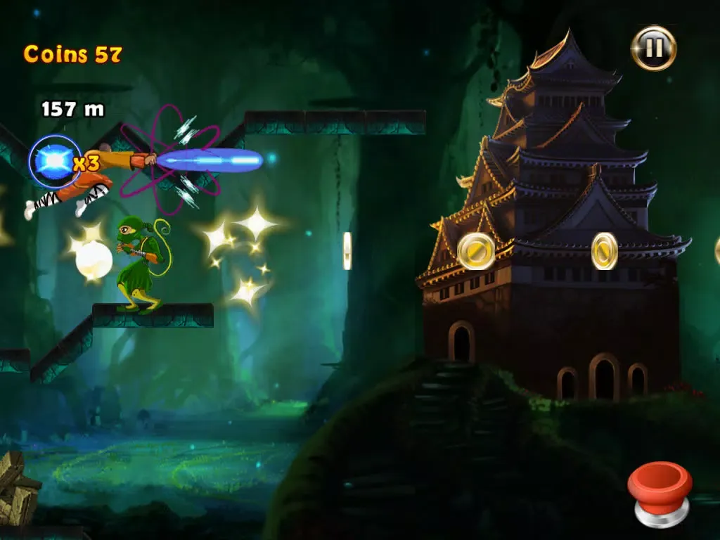 Amateur Warrior In Gravity Defying Siege - Free Martial Arts Running and Fighting Game iPad  Ekran Görüntüleri