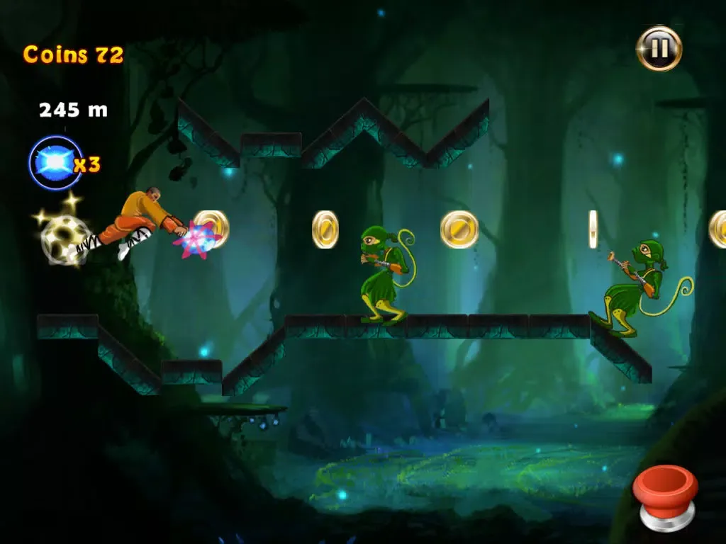 Amateur Warrior In Gravity Defying Siege - Free Martial Arts Running and Fighting Game iPad  Ekran Görüntüleri