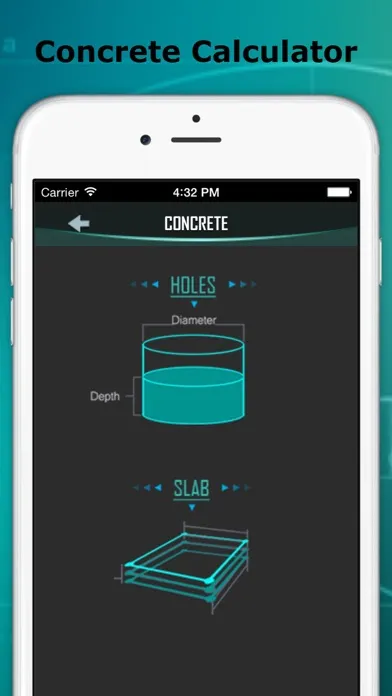 Utility Calculator for Builders - Measuring Stud, Square, Equal, Stair and Concrete 스크린샷